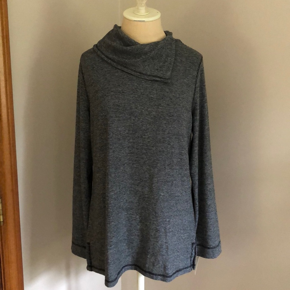 Talbots striped super soft pullover